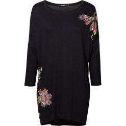 Desigual damska tunika Ts Nai, S, czarna. Czarne koszulki damskie Desigual, s, bez wzorów, bez kołnierzyka, z długim rękawem. W wyprzedaży za 208,00 zł.