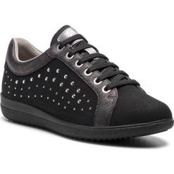 Sneakersy GEOX - D Nihal A D927LA 0AU04 C9999 Black. Czarne półbuty damskie Geox, ze skóry ekologicznej. W wyprzedaży za 189,00 zł.