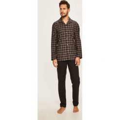 Tom Tailor Denim - Piżama. Czarne piżamy męskie TOM TAILOR DENIM, s, bez wzorów, z bawełny, bez rękawów. W wyprzedaży za 99,90 zł.