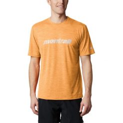 Koszulka do biegania Columbia Trinity Trail 1884951790. Żółte koszulki męskie Columbia, xl, bez wzorów, bez kołnierzyka, bez rękawów. Za 136,99 zł.
