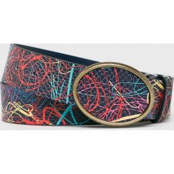 Desigual - Pasek. Szare paski damskie marki Desigual, w paski, ze skóry ekologicznej. Za 149,90 zł.