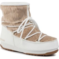 Śniegowce MOON BOOT - Monaco Low Fur Wp 2 240097002 White. Brązowe kozaki damskie Moon Boot, na zimę, ze skóry ekologicznej, bez obcasa, bez zapięcia. W wyprzedaży za 669,00 zł.