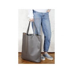 Mega Shopper bag szara torba oversize Vegan. Szare torby damskie na zakupy marki Hairoo, w paski. Za 185,00 zł.