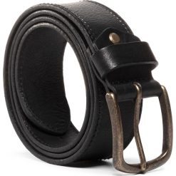 Pasek Męski LEE - Belt LR015001 Black. Czarne paski męskie Lee, w paski, ze skóry. W wyprzedaży za 159,00 zł.