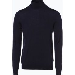 Swetry klasyczne męskie: Finshley & Harding London – Sweter męski, niebieski
