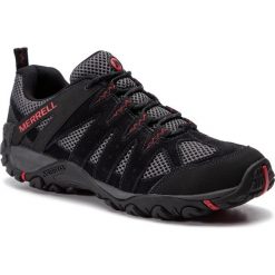 Trekkingi MERRELL - Accentor 2 Vent J48517 Black. Czarne trapery męskie Merrell, ze skóry, bez zapięcia, trekkingowe. W wyprzedaży za 239,00 zł.