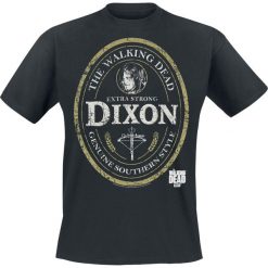 The Walking Dead Daryl Dixon Label T-Shirt czarny. Czarne koszulki męskie The Walking Dead, xxl, z nadrukiem, z okrągłym kołnierzem. Za 54,90 zł.