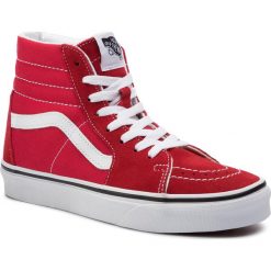 Sneakersy VANS - Sk8/Hi VN0A4BV6JV61 Racing Red/True White VN0A4BV6JV61. Czerwone półbuty damskie Vans, ze skóry. W wyprzedaży za 249,00 zł.