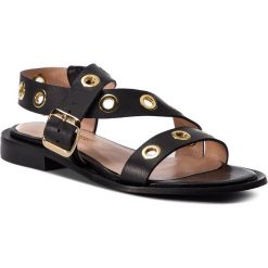 Sandały L37 - Feel The Breeze S29 Black. Czarne klapki damskie L37, z aplikacjami, ze skóry, bez obcasa, na obcasie. W wyprzedaży za 389,00 zł.