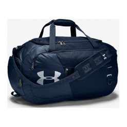 Under Armour Undeniable 4.0 Medium Torba sportowa Niebieski. Niebieskie torby męskie na ramię Under Armour, w paski, z poliesteru, sportowe. Za 240,95 zł.