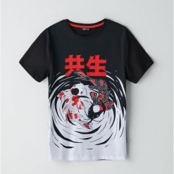 Koszulka z motywem jing jang - Czarny. Czarne koszulki męskie Cropp, s, bez wzorów, bez kołnierzyka, bez rękawów. Za 39,99 zł.