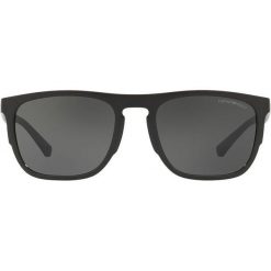 Emporio Armani - Okulary 0EA4114. Czarne okulary przeciwsłoneczne męskie marki Emporio Armani, z materiału. Za 599,90 zł.