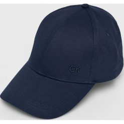 Calvin Klein Jeans - Czapka. Niebieskie czapki męskie marki Calvin Klein Jeans, z bawełny. Za 119,90 zł.