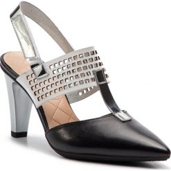 Sandały HISPANITAS - Cristina 7 HV98936 Black/Silver. Czarne klapki damskie Hispanitas, bez wzorów, ze skóry, bez obcasa, na obcasie. W wyprzedaży za 349,00 zł.