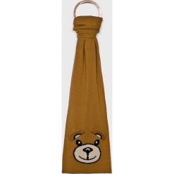 Moschino - Szalik. Żółte szaliki damskie MOSCHINO, z wełny. W wyprzedaży za 479,90 zł.