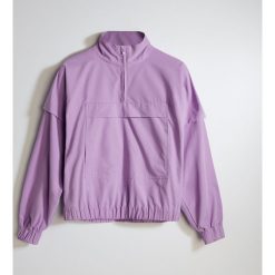 Kurtka typu anorak z domieszką poliestru z recyklingu - Fioletowy. Fioletowe kurtki damskie Reserved, s, bez wzorów, bez kaptura. Za 199,99 zł.