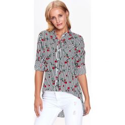 KOSZULA DŁUGI RĘKAW DAMSKA, Z WISKOZY. Szare koszule damskie Top Secret, na jesień, z wiskozy, eleganckie, z długim rękawem. Za 79,99 zł.