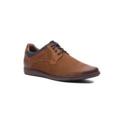 LASOCKI FOR MEN MB-BREEZA-09. Pomarańczowe półbuty męskie Lasocki For Men, bez wzorów, ze skóry, bez zapięcia. Za 179,99 zł.