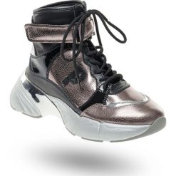 SNEAKERSY PINKO. Szare sneakersy damskie Pinko, ze skóry. Za 755,40 zł.