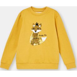 Bluza dziewczęca - Żółty. Żółte bluzy dziewczęce Sinsay, bez wzorów, bez rękawów, bez kaptura. Za 19,99 zł.