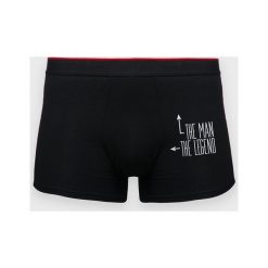 Bokserki męskie Legend. Czerwone bokserki męskie MegaKoszulki, bez wzorów, z elastanu. Za 49,90 zł.
