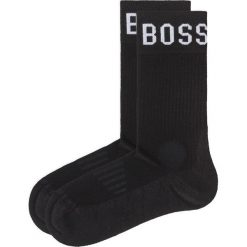 BOSS 2-pack Skarpetki Czarny. Czarne skarpetki męskie Boss, bez wzorów, z elastanu. Za 69,95 zł.