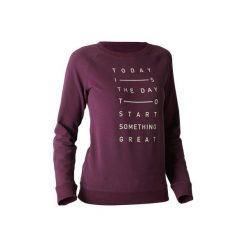 Bluza Gym & Pilates 500 damska. Różowe bluzy sportowe damskie DOMYOS, xl, z elastanu. W wyprzedaży za 39,99 zł.