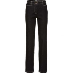 Dżinsy "authentik-stretch", modelujące sylwetkę STRAIGHT bonprix czarny. Czarne jeansy damskie bonprix, z jeansu. Za 109,99 zł.