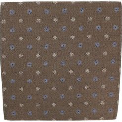 Elegancka Poszetka - Alties - Drobny Wzorek, Grochy, Jasny Brąz POSZALTS0100. Poszetki męskie Alties, w grochy, z materiału, eleganckie. Za 16,90 zł.