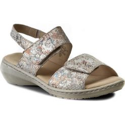 Sandały CAPRICE - 9-28703-28 Offwhite Re.Mu 112. Szare klapki damskie Caprice, bez wzorów, ze skóry, bez obcasa, na obcasie. W wyprzedaży za 149,00 zł.