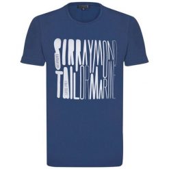 Sir Raymond Tailor T-Shirt Męski Events M Niebieski. Niebieskie koszulki męskie Sir Raymond Tailor, m, bez wzorów, z bawełny, bez kołnierzyka. W wyprzedaży za 49,90 zł.
