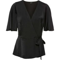 Bluzki damskie: Bluzka satynowa bonprix czarny