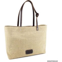 Torba LAGOS len 100%. Szare shopper bag damskie Pakamera, ze lnu, duże. Za 159,00 zł.