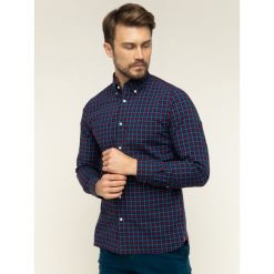 Koszula TOMMY HILFIGER Flex Multi Gingham MW0MW12175. Czerwone koszule męskie TOMMY HILFIGER, xl, bez wzorów, z elastanu, casualowe, bez kołnierzyka, bez rękawów. W wyprzedaży za 249,00 zł.