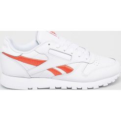 Reebok Classic - Buty Cl Lthr. Białe buty sportowe damskie Reebok Classic, bez wzorów, ze skóry, sportowe, reebok classic. W wyprzedaży za 289,90 zł.