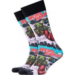 Skarpety BURLINGTON HORROR PRINT. Czarne skarpetki męskie Burlington, bez wzorów, z elastanu. Za 90,00 zł.