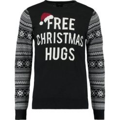 Swetry klasyczne męskie: Burton Menswear London FREE CHRISTMAS HUGS Sweter black