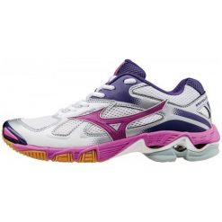 Buty sportowe damskie: Mizuno Buty Sportowe Wave Bolt 5 White/Rosebud/Mulberry Purple 5 (38)