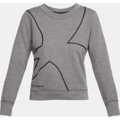 Bluzy sportowe damskie: Under Armour Bluza damska Fav Fleece Crew Graphic szary r. S (1310503-019)