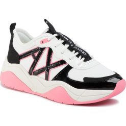 Sneakersy ARMANI EXCHANGE - XDX039 XV311 B669 Martini/Black. Białe półbuty damskie Armani Exchange, ze skóry ekologicznej. Za 669,00 zł.