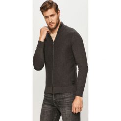 Tom Tailor Denim - Kardigan. Niebieskie swetry męskie TOM TAILOR DENIM, s, bez wzorów, z bawełny, bez kołnierzyka, bez kaptura. Za 219,90 zł.