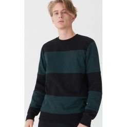 Bluza w pasy - Turkusowy. Niebieskie bluzy męskie House, s, bez wzorów, bez kołnierzyka, bez rękawów, bez kaptura. W wyprzedaży za 39,99 zł.
