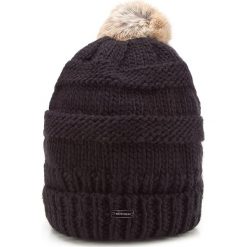 Czapka damska 87-HF-200-1. Czarne czapki damskie Wittchen, na zimę, bez wzorów, z dzianiny. Za 59,00 zł.