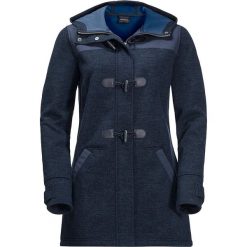 Płaszcz dzianinowy "Edmonton" w kolorze granatowym. Niebieskie płaszcze damskie Jack Wolfskin, xs, bez wzorów, z dzianiny. W wyprzedaży za 623,95 zł.