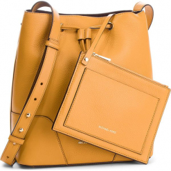 Torebka MICHAEL MICHAEL KORS - Cary 30F8G0CM2T Marigold. Żółte torebki klasyczne damskie marki MICHAEL Michael Kors, z aplikacjami, ze skóry, zdobione, bez dodatków. Za 1419,00 zł.
