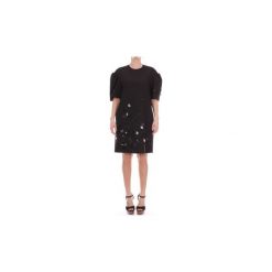 Sukienki krótkie Msgm 2543MDA06X184701. Czarne sukienki damskie MSGM, bez wzorów, bez kołnierzyka, z krótkim rękawem, krótkie, mini. Za 1370,12 zł.