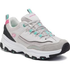Sneakersy SKECHERS - I-Conik 88888279/GRMT Green/Multi. Szare półbuty damskie Skechers, bez wzorów, z zamszu, bez obcasa, na płaskiej podeszwie, bez zapięcia. Za 229,99 zł.