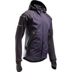 Kurtka do biegania KIPRUN WARM męska. Niebieskie kurtki sportowe męskie KIPRUN, s, bez wzorów, z elastanu, bez kaptura, do biegania. Za 219,99 zł.