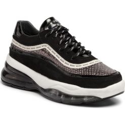 Sneakersy BRONX - 66260-BH BX 1562 Black/Gunmetal. Czarne półbuty damskie Bronx, z zamszu. W wyprzedaży za 519,00 zł.
