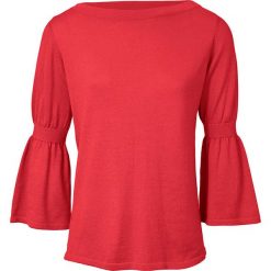 Sweter w kolorze czerwonym. Czerwone swetry damskie Heine, bez wzorów, bez rękawów, bez kaptura. W wyprzedaży za 65,95 zł.